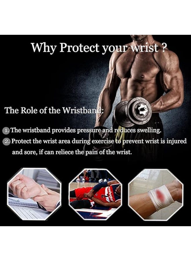 PRO ACTION Wrist Brace 1 Pack Wrist Wraps for Carpal Tunnel Pain Relief for Men and Women, Adjustable Elastic Wrist Straps for Weightlifting, Workout, Gym Training and Daily Support, Comfortable Multi-Functional Wrist Support (Assorted Black and Grey Color) - Image 5